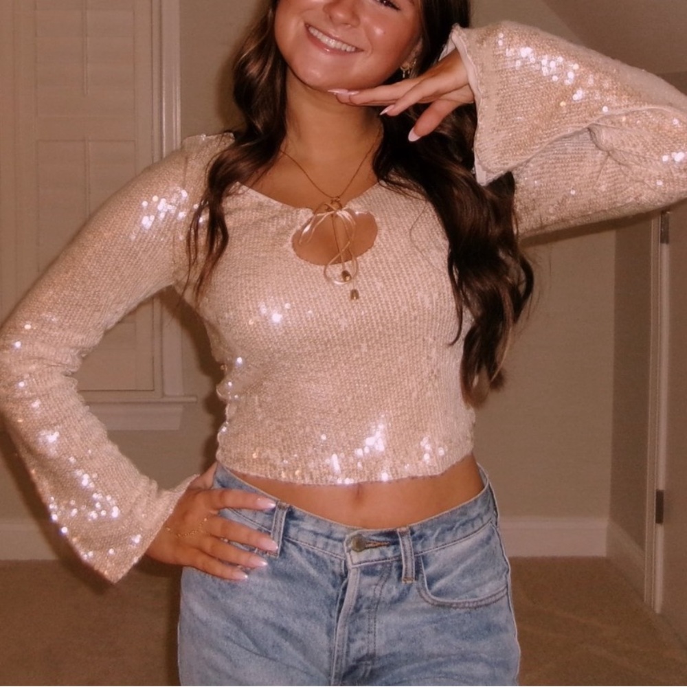 Sparkle long sleeve top